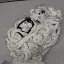 Spider Webs Halloween Decorations Lights,250 Orange LED Light Up,8 Modes 16.4Ft Giant Spiderweb with Remote Control,Halloween Decor for Yard Outside