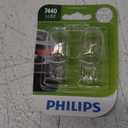 Philips 7440LLB2 7440 LongerLife Miniature Bulb, 2 Pack