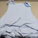 Tennis Dress for Women with Built-in Shorts & Pockets Athletic Golf Dress for Exercise Sports (Blue, M)