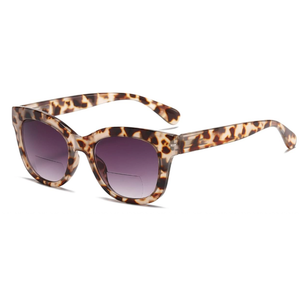 Bifocal Sunglasses For Women Reading Sunglasses UV400 Sun Readers Glasses With Spring Hinge +1.75