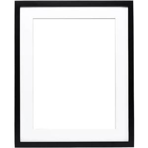 Wooden Photo Frames Wooden Frame for Canvas Painting Wooden Picture Frame Photo Frame with Mats for Wall Mounting Wooden Photo Frames(Black,30x40cm)