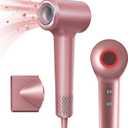 Hair Dryer, Ionic Blow Dryer, 1500W High-Speed Hairdryer with 110000 RPM Brushless Motor for Fast Drying Low Noise, 4 Temps & 2 Speeds with Magnetic Nozzle
