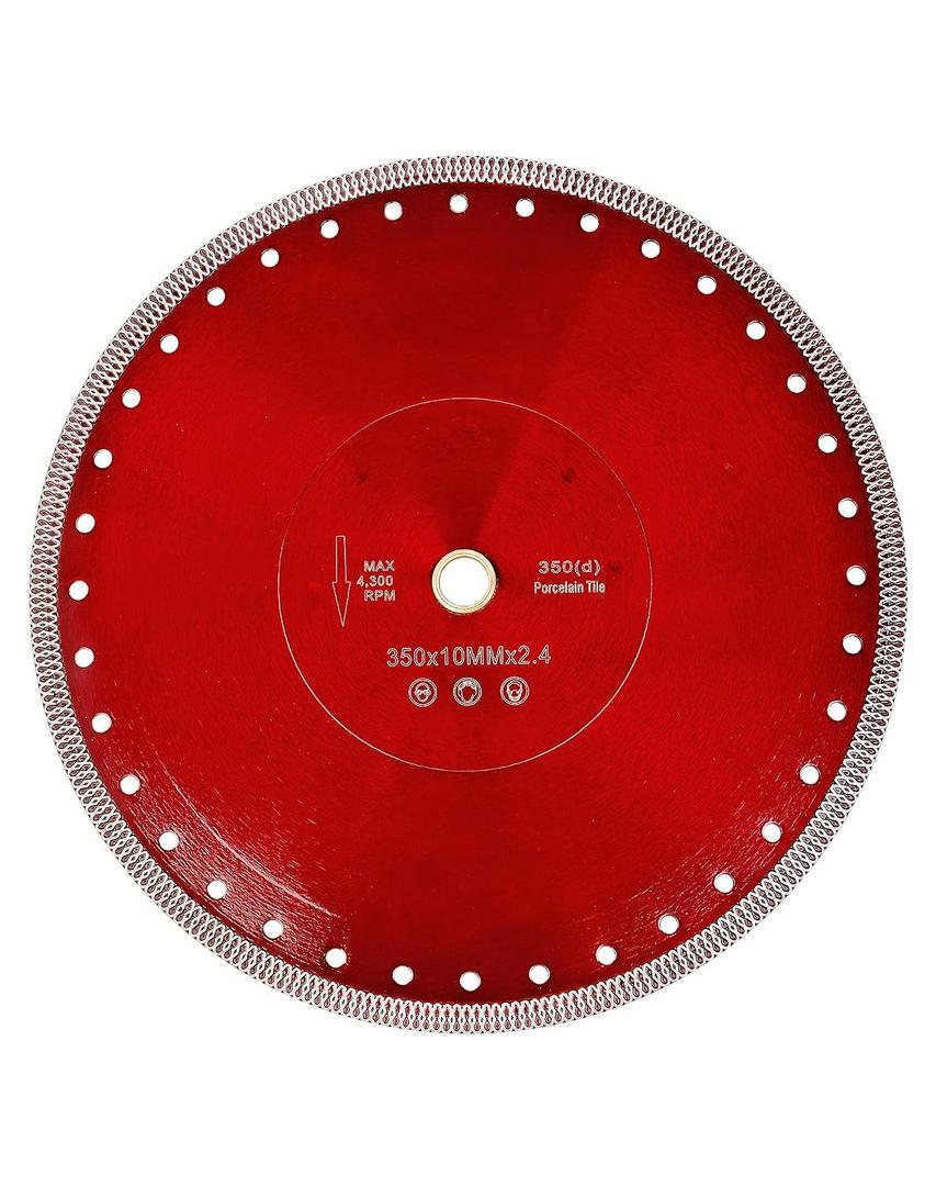 Casaverde 14" Diamond Turbo Saw Blade with 1" Arbor for Granite,Marble,Brick,Masonry,Paving Flag,Concrete