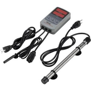 hygger Marine 500W Titanium Aquarium Heater for Salt Water and Fresh Water,Digital Submersible Heater with External IC Thermostat Controller and Thermometer,Fish Tank Heater for Fish Tank 60-120Gallon