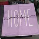 Spring Pillow Covers, Lavender Purple Throw Pillow Cases 18x18 Inch, Summer Seasonal Farmhouse Decorations for Sofa Couch, Home Sweet, Polyester Cushion Cases Set of 4