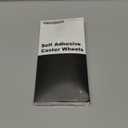 TRVL FIELDER Self Adhesive Caster Wheels, Appliance Slider Appliance Rollers for Kitchen Countertop, 360° Mini Universal Casters Counter Small Slider Roller for Coffee Maker, Air Fryer (White, 8 PCS)