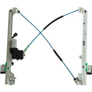 Front Power Window Regulator with Motor Assembly Compatible with Silverado/Tahoe/Suburban/Avalanche 1500 2500 3500 00-06 Ca-dillac Escalade 02-06 GM-C Yukon XL/Sierra (Front Driver (LH))