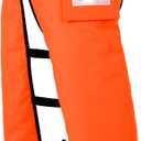 Chainsaw Chaps Apron Wrap, 8 Layers Chainsaw Pants with Adjustable Belt & Gear Pocket for Loggers Workers, Class C (Medium, Orange)