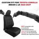 FREESOO Custom Leather Seat Covers for Toyota Corolla LE 2023-2027