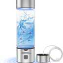 2025 Upgrade Hydrogen Water Bottle,2500ppb Portable Water Ionizer Machine with SPE/PEM Technology in 3-Minute Electrolysis,Rechargeable Hydrogen Rich Generator for Office Travel & Fitness