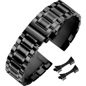 Stainless Steel Watch Band 14mm 15mm 16mm 17mm 18mm 19mm 21mm 20mm 22mm 23mm 24mm Universal Metal Watch Strap Smartwatch Replacement Band Men Women fit Most Traditional Watches