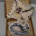 haapaw Dog Harness with Leash Set, No Pull Adjustable Reflective Step-in Puppy Harness with Thickened Padded Vest for Extra-Small/Small Medium Dogs