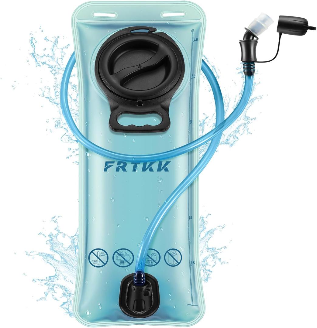 3L Hydration Bladder, Leak Proof Water Bladder for Hydration Pack, BPA Free Wide Opening Ergonomic Shape Water Reservoir for Running Hiking Cycling Camping