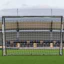 QUICKPLAY GS Soccer Goals - Super Durable Galvanized Steel Soccer Goal [5 Sizes] Regulation Sizes, Deep Net, Moveable & Weather Resistant [Single Goal]