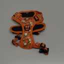 HEELE Dog Harness, No Pull Adjustable Padded Reflective Harness for Small Medium Large Dogs with Handle for Walking Training, Flower-Orange,XS