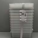 Classic 10 Clear Plastic Storage Boxes, 8L/8.5QT BPA-Free Stackable and Nestable Container with Secure Lid, Swedish Made Plastic Bins for Organization, L13.39 x W9.84 x H6.3-10 Pack