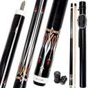Collapsar CA Pool Stick with 1X1 Hard Case 58" Billiard Cue Stick | Canadian Maple Shaft with 13mm Cue Tip, 21 oz Professional