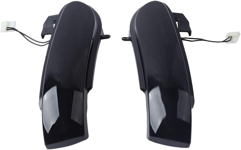 Squential Flowing LED Side Mirror Indicator, 2008-2011 Compatible with Mercedes-Benz SLK-Class R171 W171 2008-2011 SL-Class R230 W230, 2pcs Smoke Lens Amber Turn Signal Lights