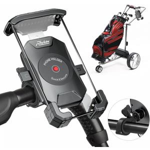 Roykaw Golf Push Cart Phone Holder Mount Compatible with Caddytek,Clicgear,Sun Mountain,Rovic, Caddy, Bag Boy,Golf Push Cart Accessories for Cell Phones,Full Silicone Protection/ 360Rotatable Roykaw Golf Push Cart Phone Holder Mount Compatible with Caddytek,Clicgear,Sun Mountain,Rovic, Caddy, Bag Boy,Golf Push Cart Accessories for Cell Phones,Full Silicone Protection/ 360Rotatable