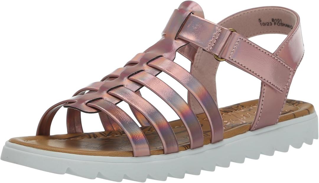 Blowfish Malibu Girl's Portia-k (Little Big Kid) Fisherman Sandal (4 Big Kid, Ether Pink)