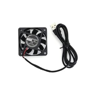 JZK 60x60x15 mm DC 5V USB mini Cooling Fan with Wires, 6015 Small Silent Cooling Fan 60mm, USB 3D Printer Fan, 6cm brushless DC Fan 5V