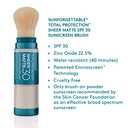 Colorescience Total Protection Sheer Matte SPF 30 Sunscreen Brush For Oily and Acne-Prone Skin, Unscented 0.15 Ounce, Powder