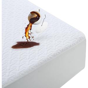 Premium 100% Waterproof Mattress Protector,4D Air Cooling 300GSM Queen Size Mattress Pad Cover,Breathable All-Round 360 Bed Mattress Topper Protection Noiseless Vinyl Free (White,Queen)