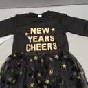 Toddler Baby Girl Christmas Outfit Deer Print Crewneck Sweatshirt Long Sleeve Shirt with Tulle Tutu Skirt Sets 2Pcs (3-4T, Black)