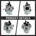16100-ZG9-M12 Carburetor w/Tune up Compatible with Honda GXV140 HR215 HRB215 HRM215 HRC215 6865059 BE52BD Lawnmowers Engines Carb Assembly 6865059 16100ZG9M12 Lawn Mowers