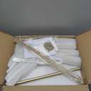 XINGQI Large 8-Light Modern Gold Glass Chandelier 26" Drum Light Fixture Round Water Ripple Pendant Lighting for Dining Room Living Room Kitchen Island Office