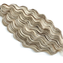 300g Curly Braiding Hair Beige Blonde mix Lvory Blonde Highlights Ocean Wave Crochet Hair Long Synthetic Loose Deep Wavy Twist Hair for Boho Braids