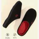 VeraCosy Men's Two-Tone Memory Foam House Slippers Indoor Outdoor Durable Rubber Sole Size 11-12