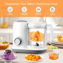 AMZBABYCHEF Baby Food Maker, 4 in 1 Baby Food Processor and Steamer, Puree Blender, Multifunctional Baby Puree Maker, Dishwasher Safe (White)