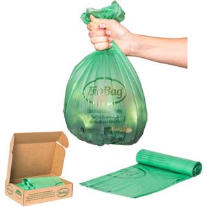 BioBag (USA), The Original Compostable Bag, 3 Gallon, 100 Total Count, 100% Certified Food Scrap Bags, Kitchen Compost Bin Compatible