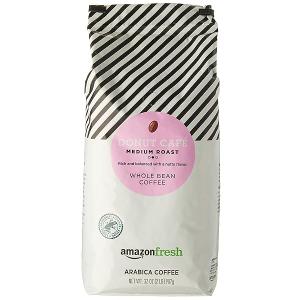 AmazonFresh, Donut Cafe Whole Bean Coffee, Medium Roast, 32 Oz, Best By: MAR122026