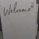 Wooden "Welcome" Sign with Flower Box Holder  16" x 24" (1 Pc) - Rustic Tabletop Decoration for Weddings, Parties & Home Entryways