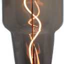 Lxcom Lighting Oversized Decorative Edison Bulb 4W Dimmable Wine Bottle Vintage Light Warm White 2300K Smoky Grey Glass 40 Watt Equivalent E26 Base Spiral Filament Bulbs for Wall Sounce Table Lamp