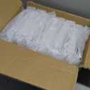 Yulejo 24 Pack Acrylic Sign Holder, Plastic Clear Table Display Holder Double Sided Menu Display Stands T Shaped Card Picture Frames for Office, Weddings, Meetings, Hotels (5 x 7 Inches)