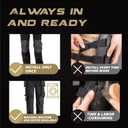 Knee Pad Inserts for Work Pants/Bibs, Uniforms, and Tactical Pants, Breathable Knee Pads Inserts for Construction, Flooring, Gardening and Garage, Black, 11.5''7.9''0.45'' 1 Pair (Black)