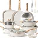 CAROTE Pots and Pans Set Nonstick, Cookware Set Induction Kitchen Cooking Set 26cs w/Frying Pans & Saucepans& Grill Pan, 26 Piece