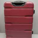 Coolife Luggage Expandable(only 28") Suitcase PC+ABS Spinner Built-In TSA lock 20in 24in 28in Carry on (Radiant Pink., L(28in).)