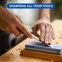 Sharp Pebble Premium Whetstone Knife Sharpening System 1000/6000 Grit Whetstone Knife Sharpener & Honing Kit with Angle Guide & Non-Slip Bamboo Base Guided Beginner Instructions