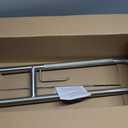 Toilet Grab Bar 30.3 Inch, YuanDe Brushed Nickel Anti-Slip Support Rail, U Shaped Flip-Up Grab Bar with Paper Holder, Stainless Steel Knurled Handicap Safety Handrails for Disabled Elderly Pregnant