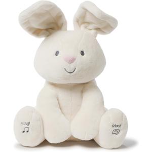 GUND Baby Flora the Bunny Animated Plush, Singing Stuffed Animal Toy for Ages 0 and Up, Cream, 12" 