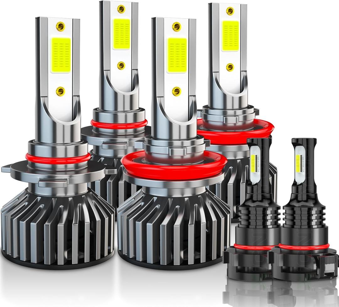 Lights for Dodge Durango Bulbs Fog Lights 2011 2012 2013, Plug and Play, Powersports Light For Off road Use, Pack of 6
