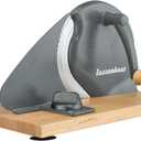 Zassenhaus Original Classic Adjustable Bread Slicer for Uniform Slices - Bread Slicer for Homemade Bread - 18/8 Stainless Steel Blade Sourdough Cutter - Gray, 11.75" x 8"