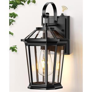 VIANIS Dusk to Dawn Exterior Light Fixture, Waterproof Outdoor Wall Sconce Porch Light for House, 100% Anti-Rust Aluminum Outside House Lights, Farmhouse Coach Lantern for Porch, Garage, Front Door