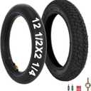 12.5x2.25 12-1/2x2 1/4 Tire and Inner Tube Set for Scooter Electric bike, 57-203 Tire Compatible with Jetson E-Bike Pocket Mod Currie eZip Schwinn
