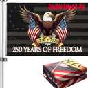 250th anniversary usa Flag 3x5: Double Sided 3-Ply Betsy Ross Flags Heavy Duty - UV Protection & Fade Resistant & Reinforced Brass Grommets - 250 Years Of Freedom