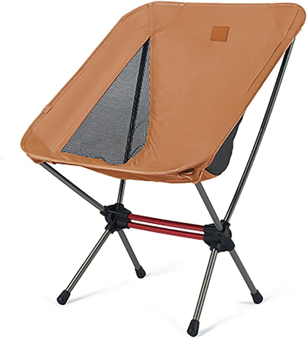 Naturehike Camping Chair, Foldable with Storage Bag, Outdoor Portable Chair for Adults, Lightweight, Supports 330lbs, Backpacking Chair for Fishing, Hiking, Beach, Lawn, Medium